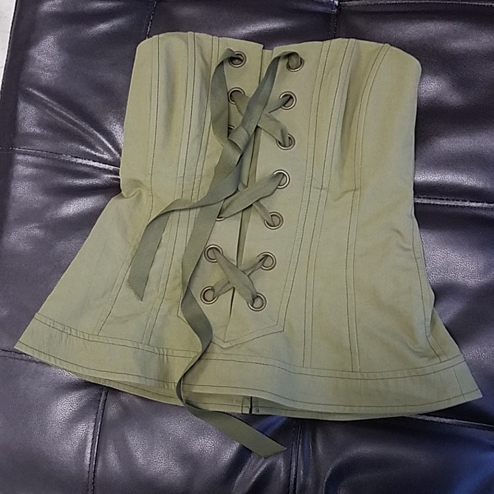 Nanette Lepore BNWT Cactus green colored corset